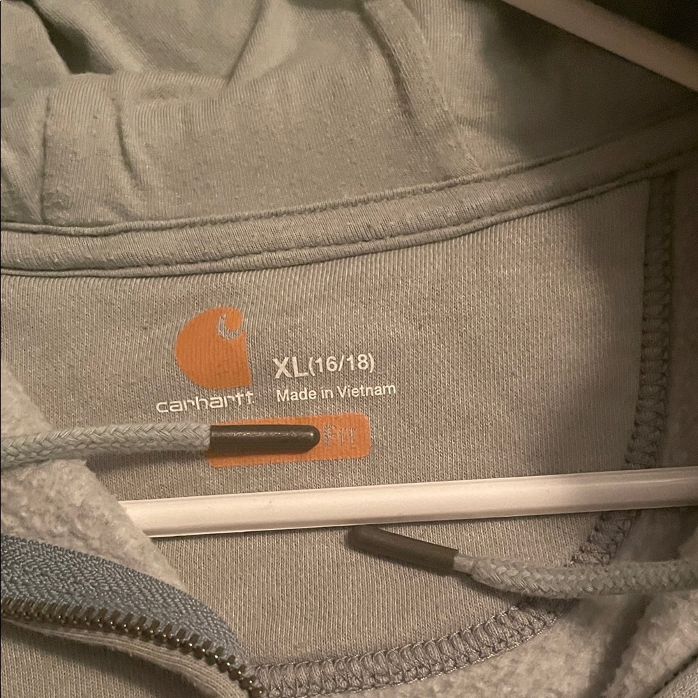 Carhartt Pale Green women’s Full-Zip Hoodie - Picture 2 of 6
